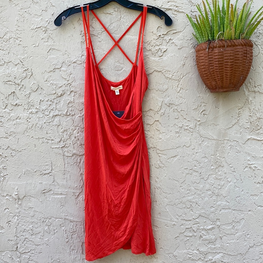 Urban Outfitters Super Cute Vibrant Orange Red Bodycon Dress